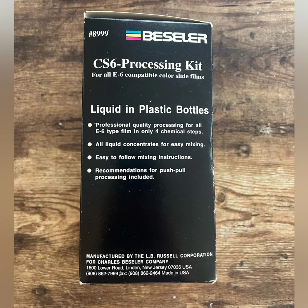 Beseler CS6- Processing Kit For all E-6 Compatible color slide films